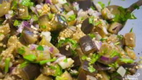 салат с чесноком