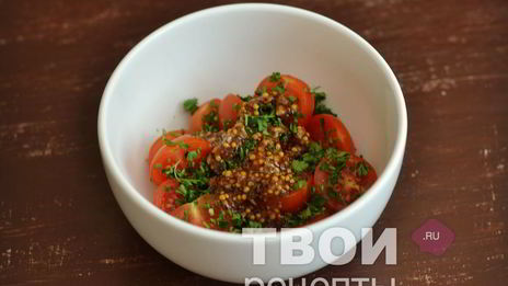 салат с помидорами