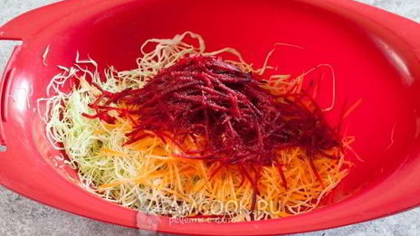 салат щетка с цветами