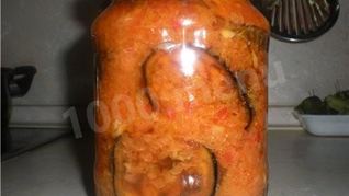 Салат Тещин язык из баклажанов с помидорами на зиму