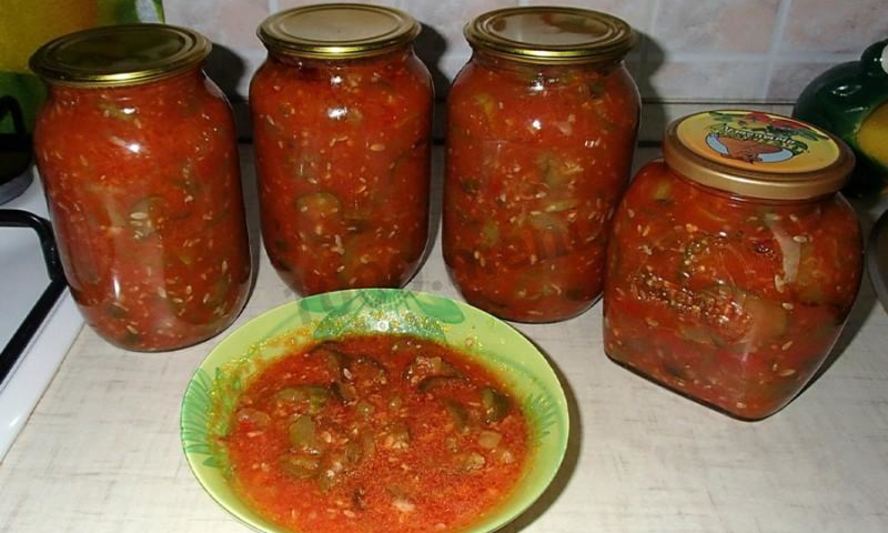 Рецепт салата тещин язык из огурцов на зиму