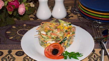 Салаты с кукурузой