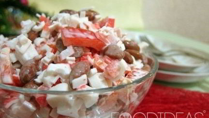 Салаты с ветчиной