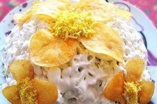 Слоеный салат Орхидея с чипсами