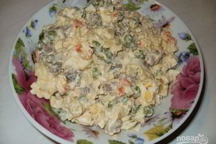 Столичный салат классический с говядиной