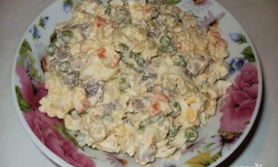 Рецепт столичного салата классического с говядиной