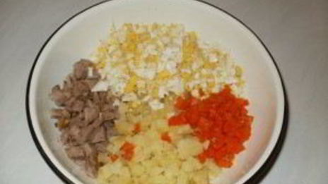 столичный салат классический с говядиной