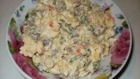 столичный салат классический с говядиной