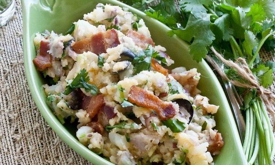 Рецепт теплого салата с беконом