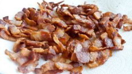 теплый салат с беконом