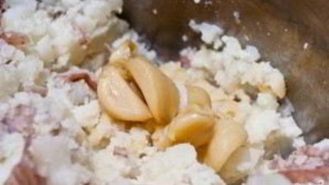 теплый салат с беконом