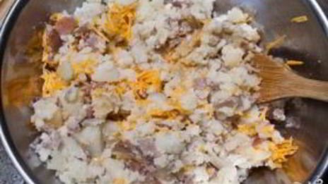 теплый салат с беконом