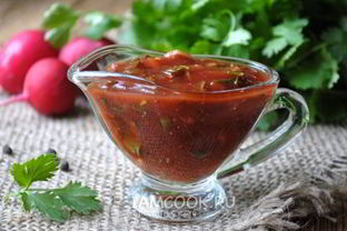 Армянский томатный соус с кинзой