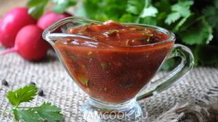 Армянский томатный соус с кинзой