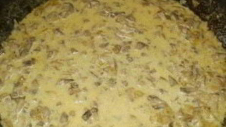 грибной соус со сливками