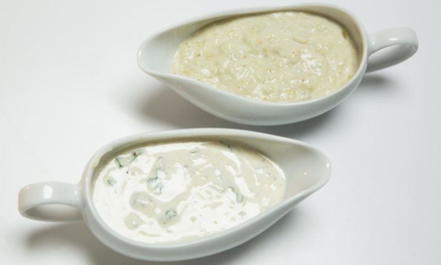 Рецепт йогуртового соуса с баклажаном и тхиной