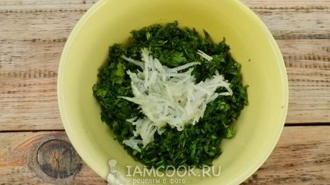 кефирный соус с чесноком и кинзой