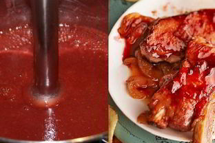 Клубничный соус к мясу