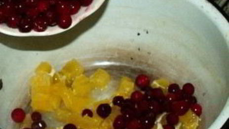 клюквенный соус с апельсинами