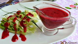 Клюквенный соус с медом и горчицей