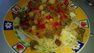 Мясной соус для домашней лапши