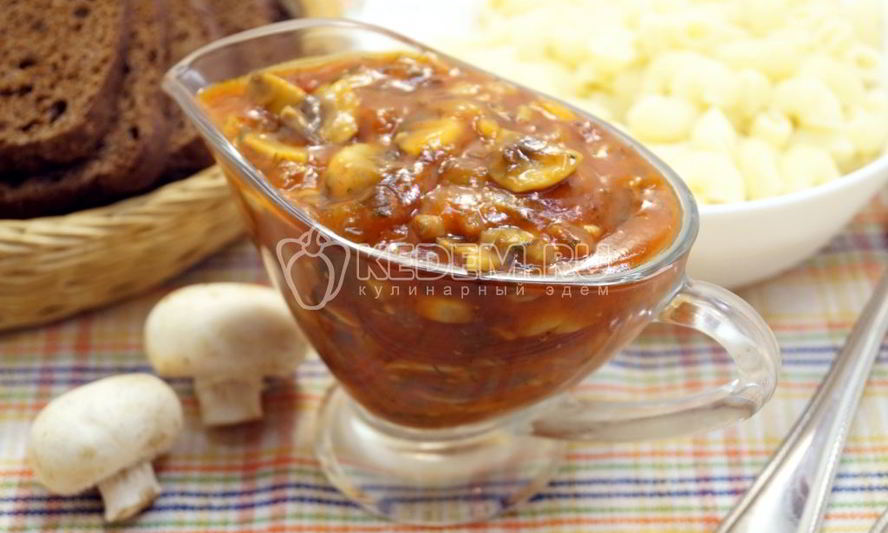 Рецепт постного грибного соуса