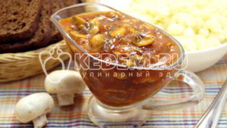 постный грибной соус