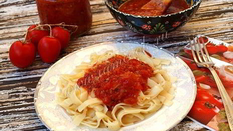 соус из свежих томатов с базиликом