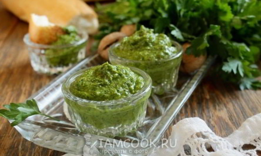 Рецепт песто из петрушки