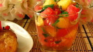 Сальса с персиками