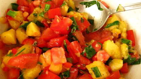 сальса с персиками