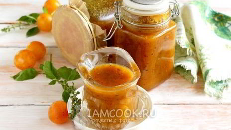 ткемали из желтой алычи