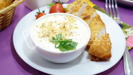 сырный соус с чесноком