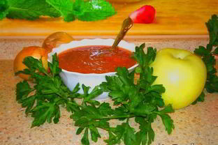 Яблочно-томатный соус с корицей