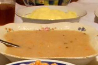 Белый борщ с грибами на закваске