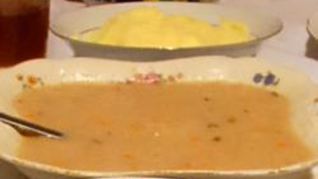 Белый борщ с грибами на закваске