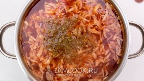 борщ диетический без зажарки