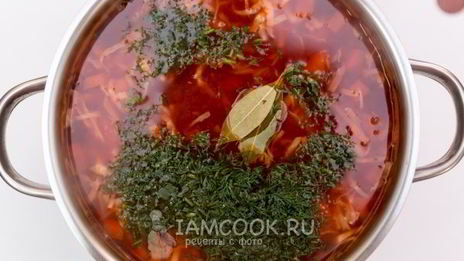 борщ диетический без зажарки