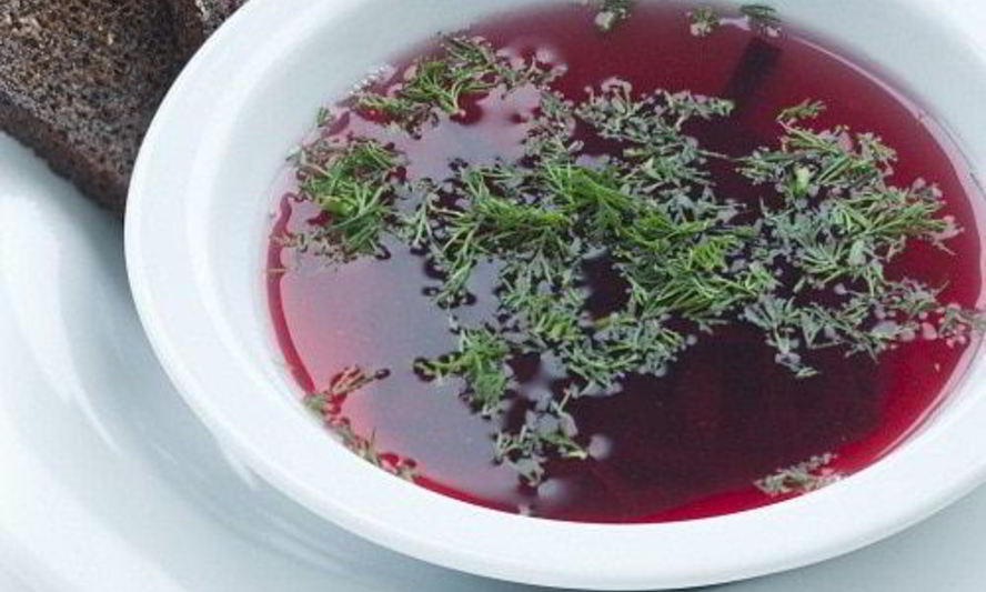 Рецепт борща из запеченной свеклы