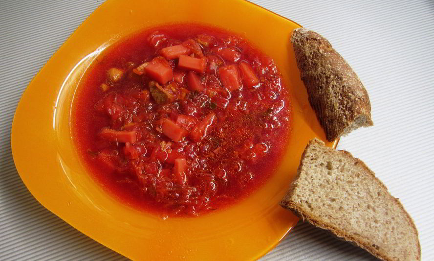 Рецепт борща красного