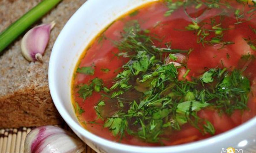 Рецепт борща легкого без зажарки