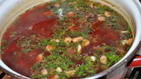борщ легкий без зажарки