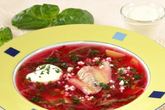 Борщ летний с рыбой
