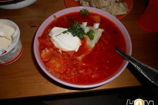 Борщ на ребрышках с острым перцем