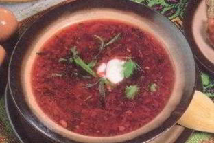 Борщ постный с квашеной свеклой