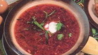 Борщ постный с квашеной свеклой