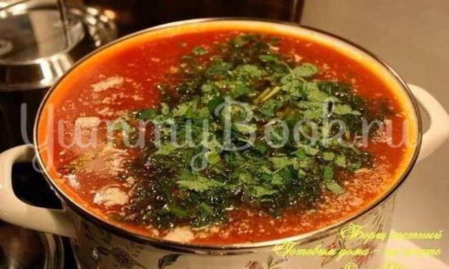 Рецепт борща постного