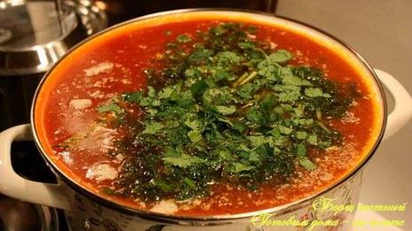 борщ постный