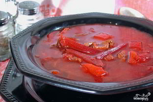 Борщ с белыми грибами