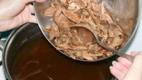 борщ с белыми грибами